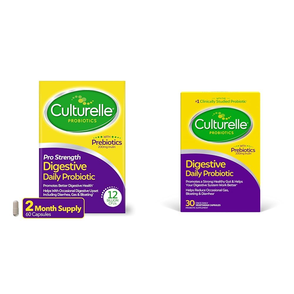 Culturalle Pro Strength Salud Digestiva Probiótica Digestiva Digestiva Digestiva Digestiva Digestiva Digestiva diaria 60 Conteo
