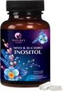 Myo-Inositol & D-Chiro Inositol 1025mg - 40:1 Relación ideal para el soporte ovárico, Vegan Myo y D Chiro Suplemento para el equilibrio natural y el apoyo hormonal de las mujeres, vitamina B8, no GMO - 60 cápsulas