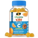 Lifeable Sugar Free Vitamin C for Kids – 250 mg – Great Tasting Natural Flavor Gummy Supplement – Vegetarian GMO-Free Chewable Vitamin – for Immune Support – for Children – 90 Gummies