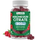 Gummies de Citrato de Magnesio de YUM-V – 900 mg Gummies de Magnesio altamente absorbibles para Hombres de Mujer para apoyar Nerve, Función de Enzima de Muscle & – Sin gluten, Kosher & Raspberry Flavor (90 Conde)