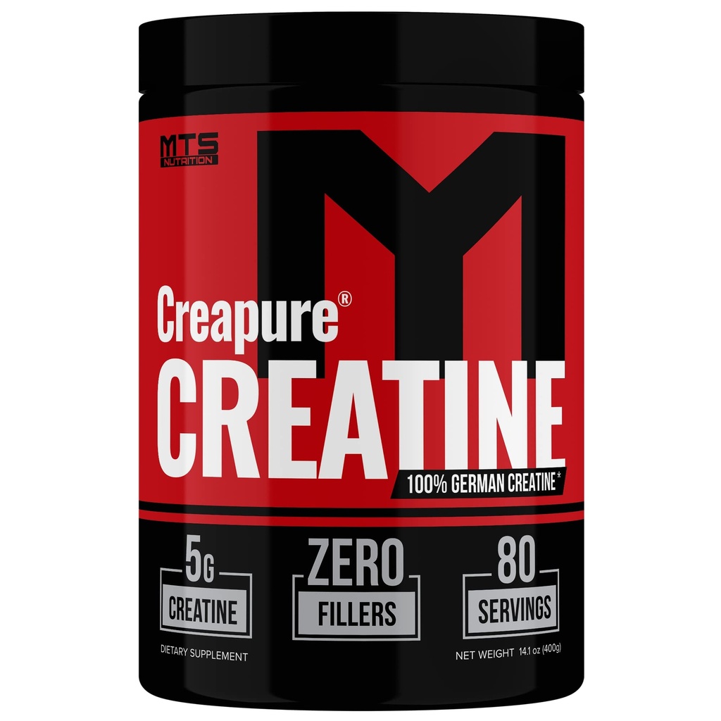 MTS Nutrición Creapure Creatina Powder - Crecimiento muscular &amp; Suplemento de recuperación - 80 Servimientos Desarmados