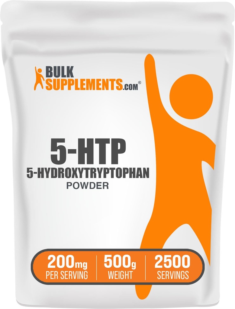 BulkSupplements 5-HTP (Griffonia Seed Extract) Powder (500 grams) 2500 Servings