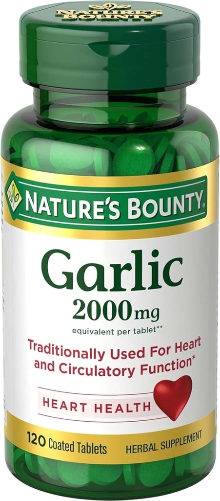 [BRSWIYYOAIDBGHTA] Ajo rebote de la naturaleza 2000mg, Tablas 120 ea (Pack of 4)