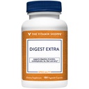 La Enzima Digestiva de Vitamin Shoppe- Fórmula Integral para las grasas, los carbohidratos y la digestión de proteínas - Desglose de la ayuda y la lácteos y apoya la absorción de nutrientes (180 cápsulas vegetales)
