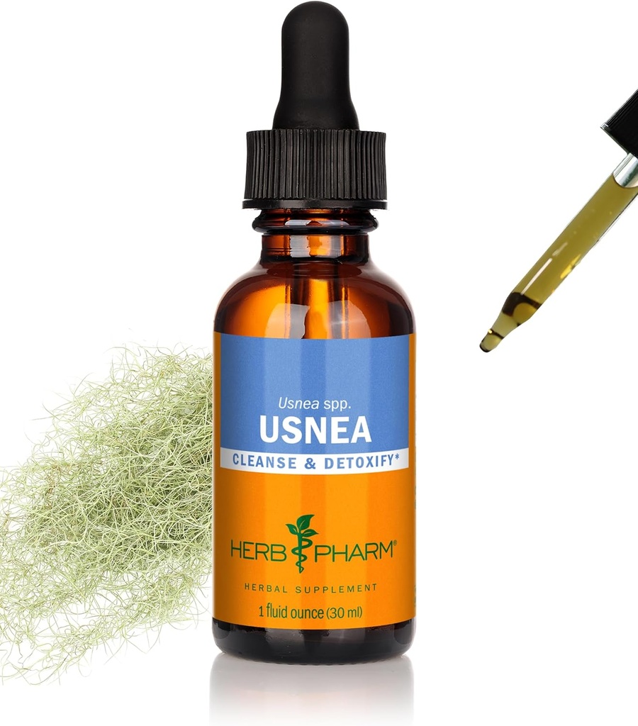[BRSWIYTYO4OB4FDC] Herb Pharm Usnea Liquid Extract for Cleansing and Detoxification - 1 Ounce (DUSNEA01)