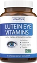 Lutein Eye Vitamins (No-GMO) Vision Support Supplement for Tired and Dry Eyes - Maintain Vision Health with Zinc & Powerful Bilberry, Milk Thistle, Grape Seed, and Turmeric Extracts - 60 Capsules
