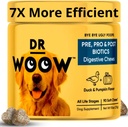 Probióticos para perros, probióticos para perros y enzimas digestivas, pato &amp; calabaza Suplementos probióticos para perros, vitaminas para perros Probióticos de perros y prebióticos para perros, Alivio de gas para perros