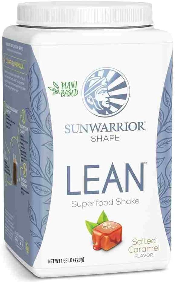 Vegan Protein Superfood Shake Meal Reemplazo de Proteína Orgánica Suplemento TEN Gluten Free Non-GMO Dairy Free Sugar Free Low Carb Plant Based Protein ¦ Caramel 20 Servings ¦ Shape Lean by Sunwarrior