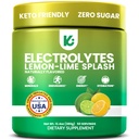 Keppi Electrolytes Powder – Lime Lime Flavor 50 Servings – No Sugar Hydration Suplemento con Potasio, Magnesio, Sodio – Keto, Vegan, Fasting-Friendly Zero Calorie Electrolyte Drink