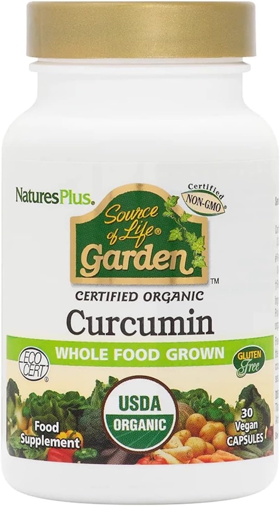 [BRSWECQPOB5W2ELG] Nature's Plus - Fuente de la Curcumina de Jardín de Vida 400 mg, 30 cápsulas vegas
