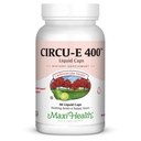Maxi Health Circu-E 400 IU - Vitamina Natural E - Apoyo al Sistema de Defensa del Cuerpo - 60 cápsulas - Kosher