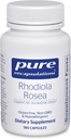 Encapsulaciones puras Rhodiola Rosea - para estrés ocasional, resistencia y alivio de fatiga* - con Adaptógenos - Gluten Free - 180 cápsulas