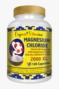 Magnesio Chloride (cloruro de magnesio) 140 cápsulas - Suplemento de Magnesio de Alta Absorción con Citrate, Chelated y Oxide High Potency Mg. Fácil de Tragar, No GMO