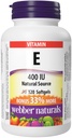 Webber Naturals Vitamina E Fuente Natural Softgel, 400 UI-120 Softgels