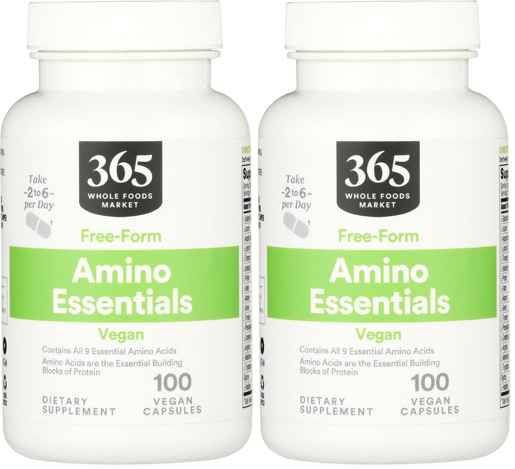 Mercado completo de alimentos, Amino Essentials, 100 ct (Pack of 2)