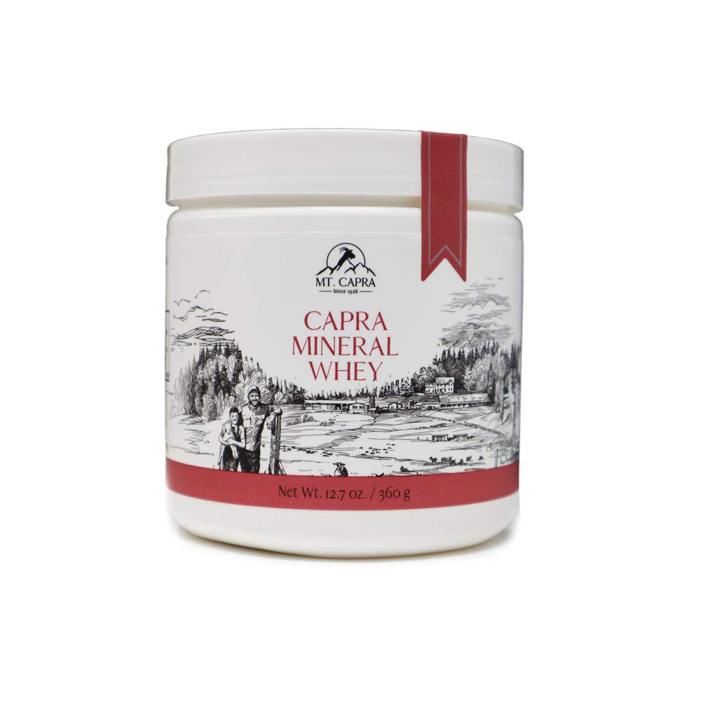 Mt. Capra Mineral Whey TENIDO A Whole Food, Bio-Available Mineral/Electrolyte Powder Suplemento de Goat Milk Whey, Rich in Potassium, Alkalizing TEN 14 Servings - 12.7 oz