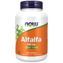 AHORA Alimentos Suplementos, Alfalfa 650 mg fuente de vitamina K, Superalimentos Verdes, 250 Tabletas