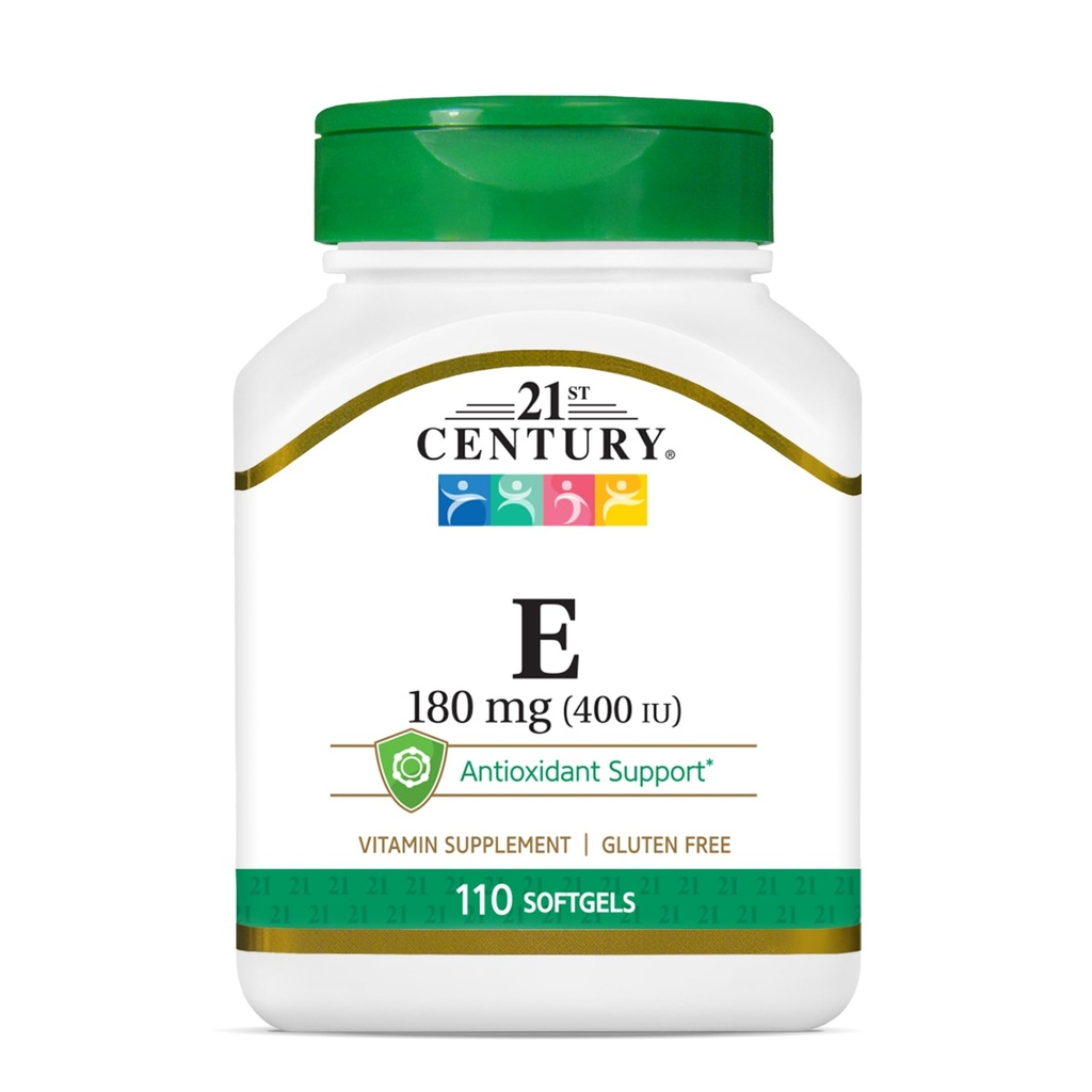 21st Century E 400 I.U. (Dl-Alpha) Softgels, 110 Conde (Pack of 2)