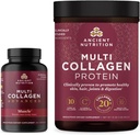 Antigua Nutrición Multi Collagen Capsules avanzados, Muscle, 90 Cuenta + Multi Collagen Proteína Polvo, Desarrollado, 45 Servimientos