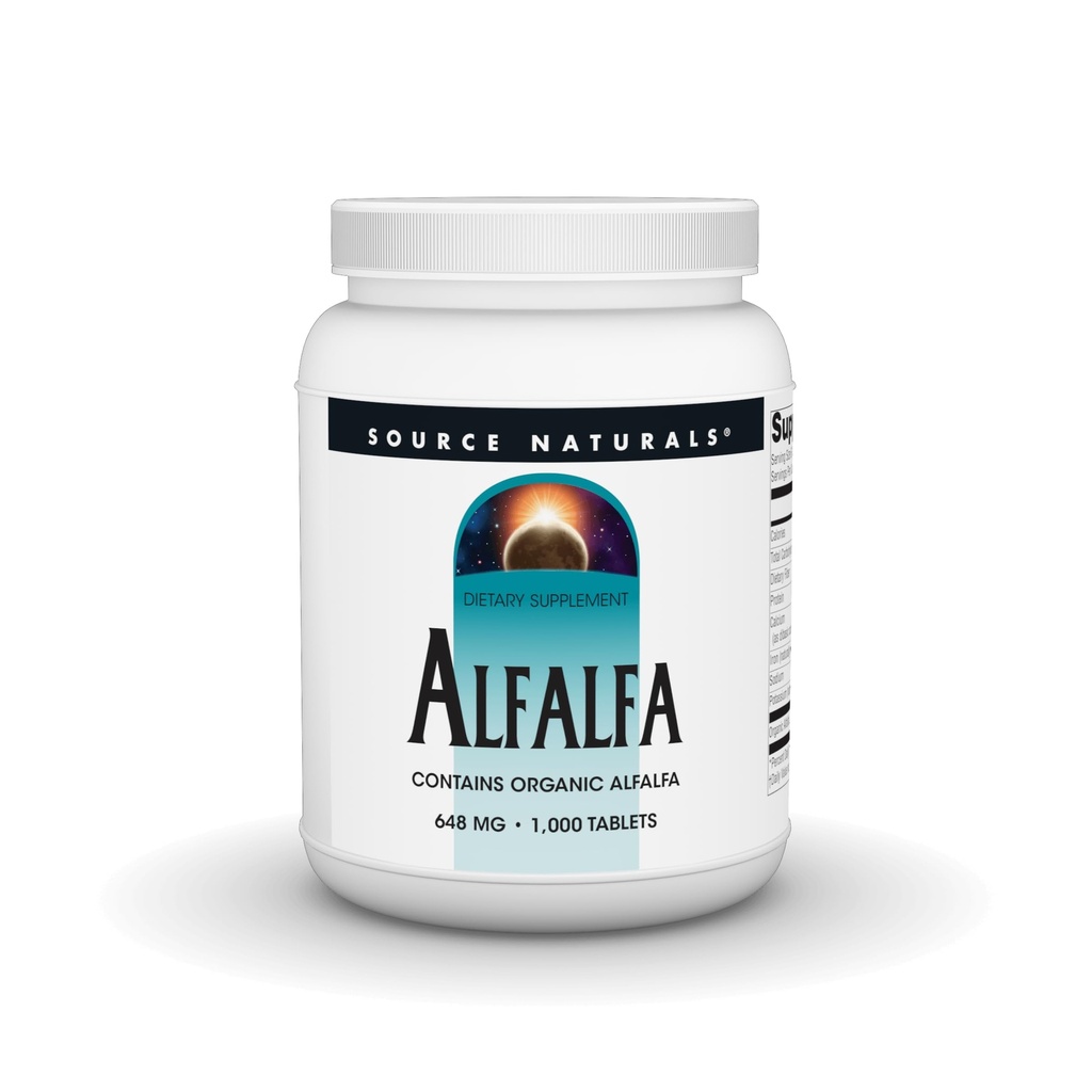 Source Naturals Alfalfa 10 Grain Dietary Supplement - 1000 Tablets