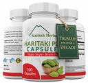 Cápsulas de Haritaki Orgánica - Mejora la Digestión - Detoxificación & Rejuvenecimiento - Mantiene la Regularidad - Función cerebral- 100 Cápsulas Terminalia chebula ANTE Vegan, No GMO