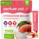 Venture Pal Sugar Free Electrolyte Powder Packets - Liquid Daily IV Hydration Packets ¦ Electrolytes Drink Mix with 5 Vitamins & 7 Electrolytes ← Keto Friendly ← Non-GMO  Certified Vegan ← 16 Sticks