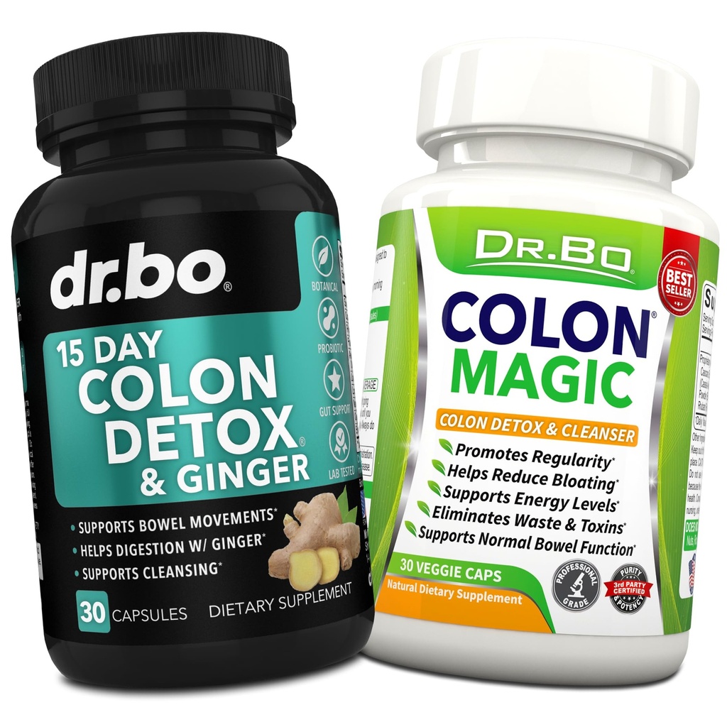 Colon Cleanser Detox Supplement Capsules - 15 Day Colon Cleanse Pills & Probiotic Herbal Formula - Daily Bowel Movement Suplementos para Intestinal Stomach Bloating Digestive Gut Cleansing Support