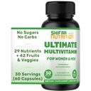 SHIFAA NUTRITION Halal Multivitamins for Women, Men ' Adults, 30 Servings ¦ Iron, Vitamina A, B6, B12, Biotin, Niacin, C, D3, E, Zinc, Calcium, Folic Acid, CoQ10 ← Halal Vitamins