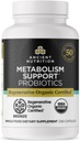Probióticos Certificados Ecológicos Regenerativos de Nutrición Antigua para Metabolismo Apoyo, Digestión Saludable y Función del Sistema Inmunitario Soporte, 50 Billones CFUs* Por Servir, 60 Cuenta