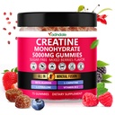 Adndale Creatine Monohydrate Gummies for Men &amp; Women, 5000mg por Serving Creatine Supplement with Beta-Alanine, L-Citrulline &amp; B12 - 75 Vegan Gummies. Libre de azúcar