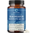 Magnesium Glycinate 500mg ← Chelated for High Absorption ¦ Muscle Relaxation, Bones, Heart, Nerve, Sleep &amp; Calm Support for Women &amp; Men ← Magnesium Chelate Supplement &amp; Bisglycinate Complex ← 240ct