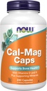 AHORA Suplementos, Cápsulas Cal-Mag con vitamina D y minerales de apoyo, soporta la salud ósea*, 240 Cápsulas Veg