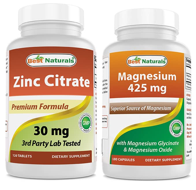 Citrato de zinc 30 mg &amp; glinato de magnesio 425 mg