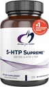 Diseños para la salud 5-HTP 100mg con vitamina B6 (P-5-P) - 5-HTP Supremo 100 mg Suplemento - Precursores de serotonina para ayudar a apoyar el mood saludable + apetito (60 cápsulas)