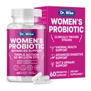 Probiótico femenino 50 millones de millones CFU – apoya la digestión, el alivio de la hinchazón, el olor vaginal y el equilibrio de pH – Salud de la tracción urinaria – Strains clínicamente investigados – No GMO, 60 cápsulas