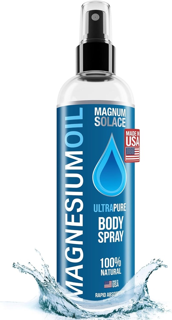 Magnesio puro Óleo - Espray 100% natural de magnesio - Fuente del Mar