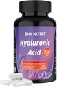 Suplementos de ácido hialurónico 250mg vidas240 cápsulas, con biotina 5000mcg & vitamina C 25mg - piel, pelo & articulación 3 in1 Soporte