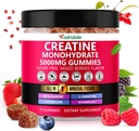 Adndale Creatine Monohydrate Gummies for Men & Women, 5000mg por Serving Creatine Supplement with Beta-Alanine, L-Citrulline & B12-75 Vegan Gummies. Libre de azúcar