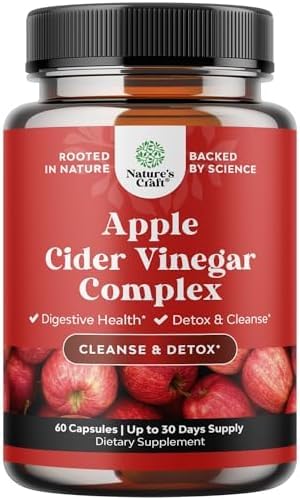 Potentes cápsulas de vinagre de manzana – ACV Pills Suplementos nutricionales para la salud digestiva con limpieza natural y reducción de tamaño Fórmula para Mujeres y Hombres Diseñados para ayudarle a alcanzar su objetivo