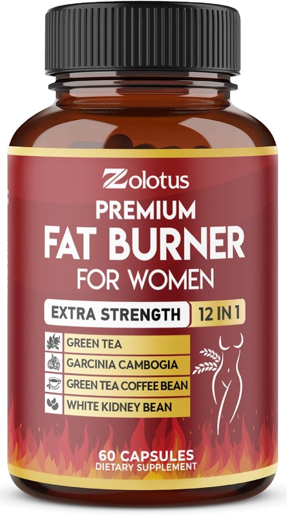 Píldoras de alto peso para mujeres, los mejores quemadores de grasa para mujeres y hombres, píldoras energéticas, alta potencia con té verde Extracto 98%, 2 meses de suministro