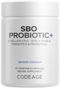 Codeage SBO Probiotics, 50 Billion CFUs Por Serving, Multi Strain Soil Based Organisms Blend and Organic Fermented Botanical Blend, Shelf-Stable, 90 Capsules