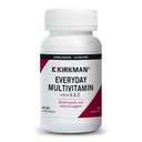 Kirkman - Cada día Multivitamina sin vitaminas A &amp; D - 180 cápsulas - Multivitamina integral - Soporte mineral - hipoalergénico