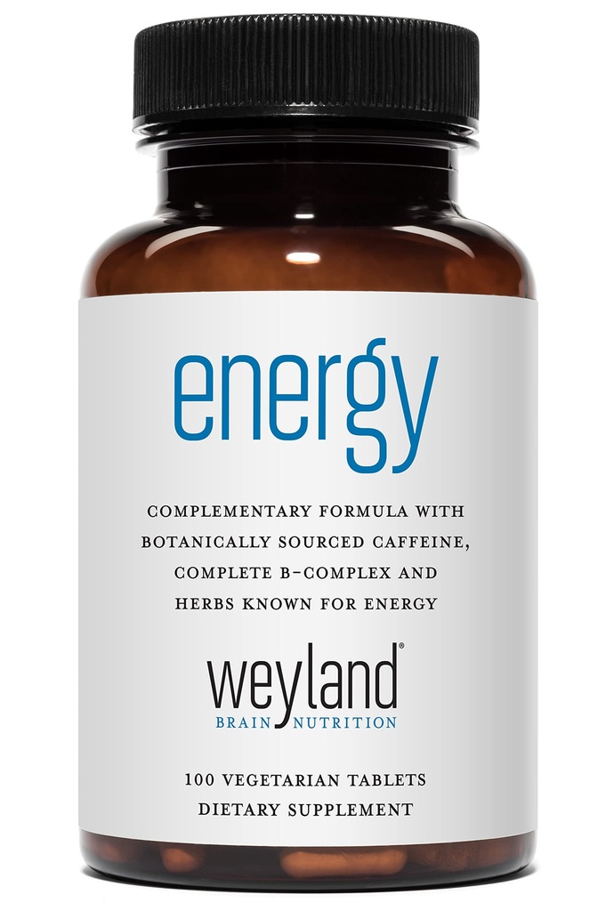 Energy ← Fórmula Complimentaria w / Caffeine de origen botánico  sometida Complete B-Complex " Energy Supportive Herbs