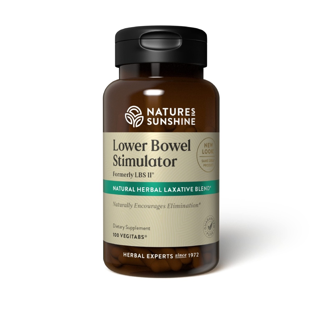Estimulador de bolos bajos de la naturaleza - Ayuda a aliviar el estreñimiento - Limpiar &amp; Detox Su colon con ingredientes herbarios naturales - 25 Servimientos - 100 Vegitabs