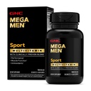 Mega Men Sport Multivitamin Caplets, Athletic Performance Nutrition, función muscular, clínicamente probado para sentirse mejor, antioxidantes, vitaminas B, producción de energía, lanzamiento de tiempo, 90 ct, 45 svgs
