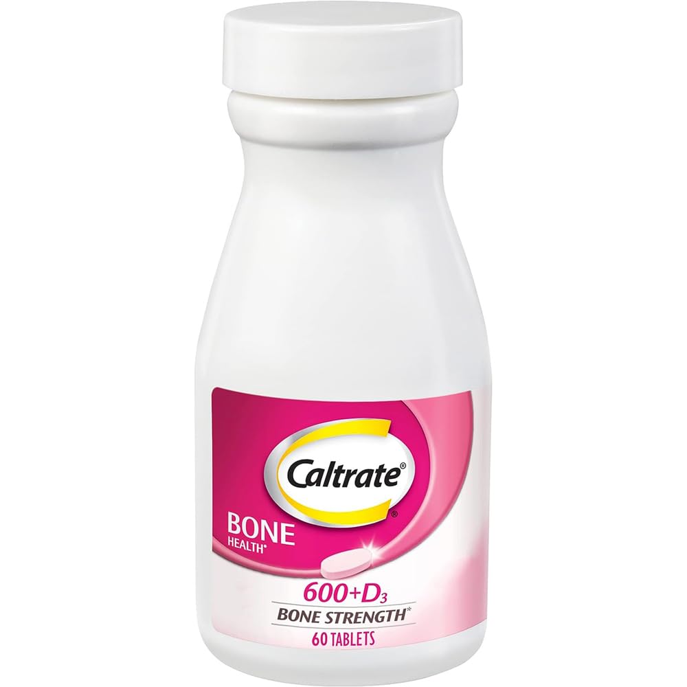 Caltrato 600 más D3 Calcio y Vitamina D Suplemento Tablas, Suplementos de Salud de Hueso para Adultos - 60 Cuenta