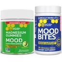 NATURAL STACKS Mood Bites + Mood Magnesium Gummies Bundle - Positivo Mood & Stress Support* - 60 Chewables