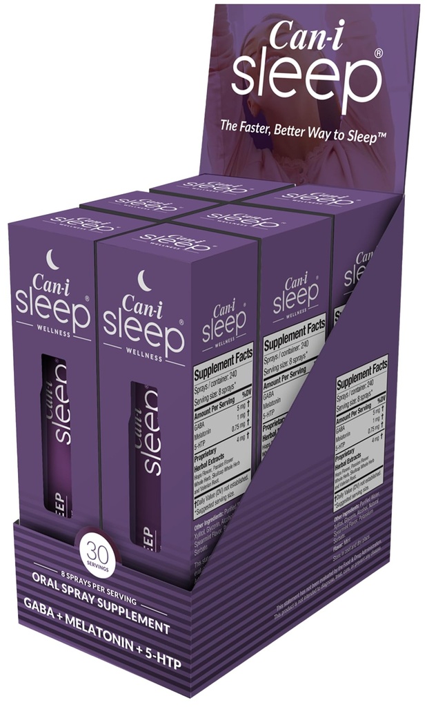 Spray de sueño más rápido Trabajando en 10 minutos, la mejor ayuda para dormir para adultos, Relaxium a través de la noche con can-i sueño Todas las vitaminas del sueño natural - 180 Servimientos