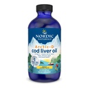 Naturales nórdicos Aceite de hígado de bacalao Ártico-D, Lemon - 8 oz - 1060 mg Total Omega-3 + 1000 UI Vitamina D3 - EPA & DHA - Heart, Brain, Bone, Immune &amp; Mood Support - Non-GMO - 48 Servimientos