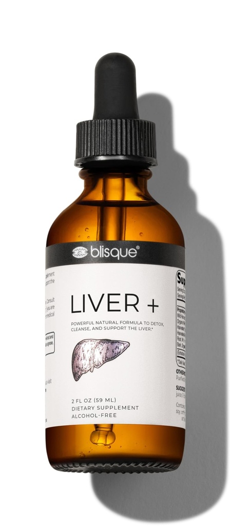 Blisque – Complejo del hígado Suplemento a Detox, Cleanse, y Reparación El hígado vivificado Doctor-Aprobado Ø Ingredientes naturales ← Milk Thistle y Dandelion Root ← 2 Ounce peru 59 Servimientos